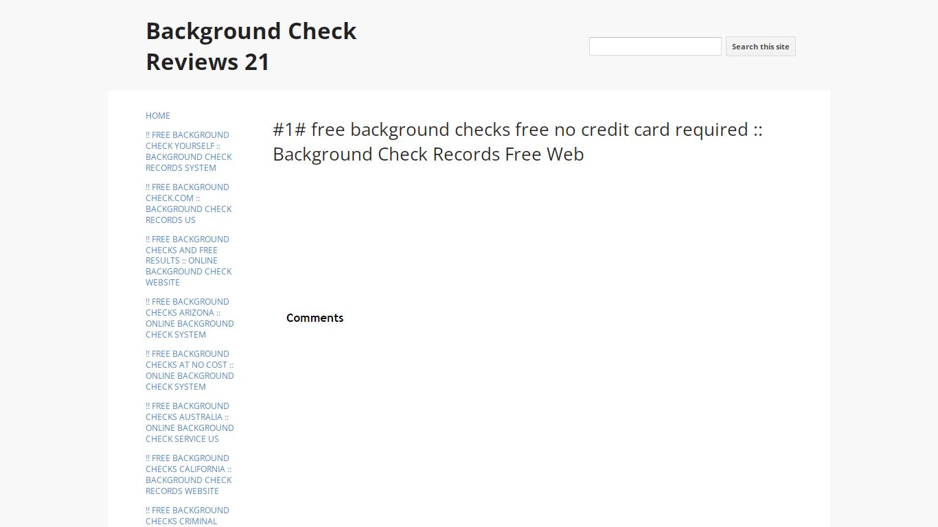 #1# free background checks free no credit card required :: Background ...